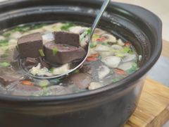 蘑菇肉丝鹅血汤-金典银峰老鹅馆·昆山菜(亭林公园店)