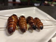 烤蚕蛹-老万烧烤(典逸心洲店)