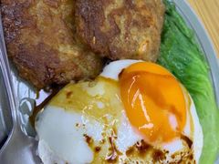 咸蛋肉饼饭-金满美食