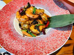 普洱茶香虾-菌自由丨野生菌火锅特色庭院餐厅(丽江古城店)