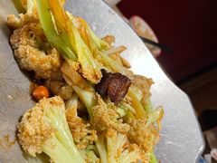 干锅有机花菜-新白鹿餐厅(龙游路总店·杭帮菜名店)