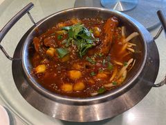 干锅蝶鱼头-清雅轩·清真菜·春饼•烤鸭(滑翔店)