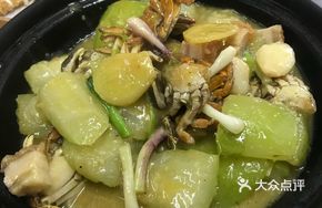 Crab Roe and Loofah Stir-fry