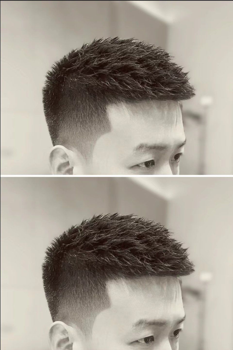 夏季清爽发型之一,栗子头
粗硬发质的伙伴要偏长点,俩测可做自然