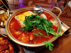 部队火锅加芝士-HOTISLAND海鸡岛·韩国料理(江南西店)