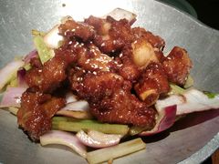 蒜香蜜汁排骨-绿茶餐厅(乐峰广场店)