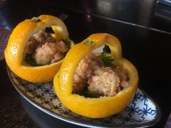 日本特色炸鸡配橙篮-羽山料理