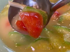 笋干丝瓜番茄汤-虎哥私房菜(馒头山店)