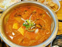 猪颈肉泡菜汤-金北顺大锅家(신사본점)