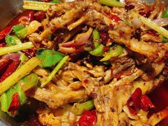 干锅鸭掌-休记光头香辣蟹干锅店(衣冠庙店)