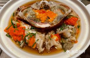Sauced Minced Pork Steamed Long-legged Crab