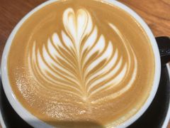 Latte-black rainbow coffee