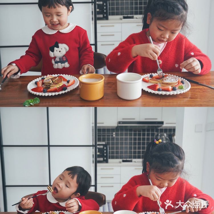 ☁️早餐日记：🥞酸奶松饼，花生豆浆