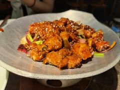 蒜香蜜汁排骨-绿茶餐厅(天津天河城店)