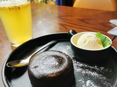 法式熔心巧克力蛋糕佐香草冰淇淋-bluefrog蓝蛙(水游城店)