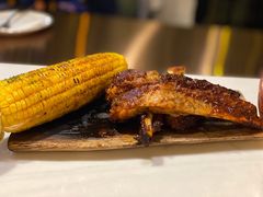 美式烟熏烧烤猪肋排配烤玉米-Cyclus Craft Kitchen薩克思手工厨房
