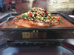 豆豉味清江鱼-探鱼·鲜青椒爽麻烤鱼(苏宁广场店)