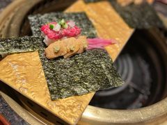 海胆生牛肉手卷-老乾杯和牛烧肉(王府中环店)