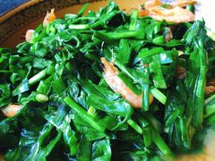 韭菜炒小河虾-快活林烧烤(红新路店)