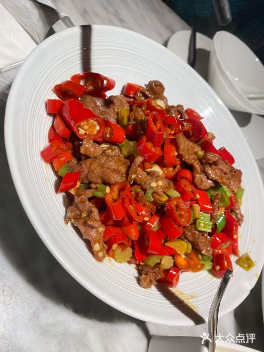 蔴将·川菜(黄龙万科店)十八秒嫩牛肉图片