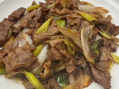 葱爆鲜鹿肉-乔家满族八大碗(流水沟店)