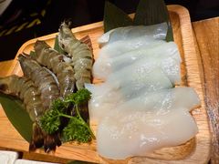 海鲜两种拼盘-炼火烤肉店