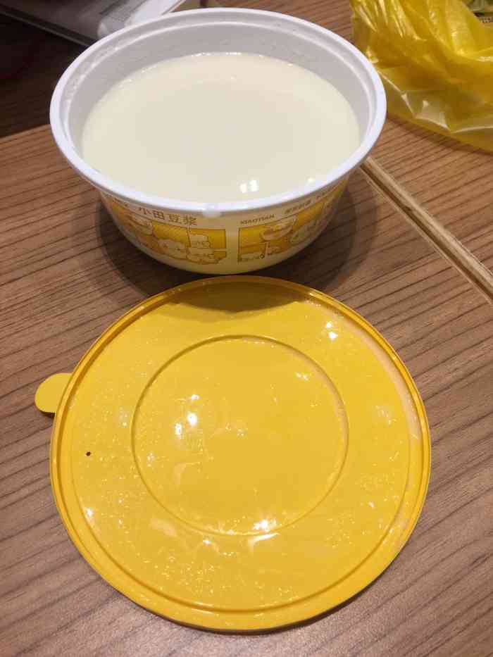 上次外卖点了豆浆,觉得还不错.