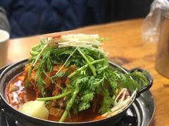 土豆排骨火锅-喇喇排骨火锅·传统韩式脊骨汤(望京西园总店)