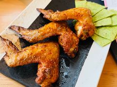 马莱鸡翅配菠菜烤饼与柠檬千岛酱-Bco豆库(雨花客厅店)