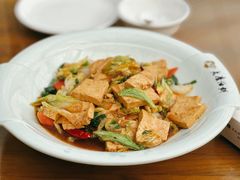 白菜粉条烧豆腐-老磨油饼(高陵店)