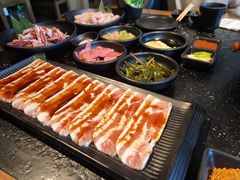 调味猪五花-九田家黑牛烤肉料理(珠江摩尔店)