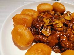 脆皮鲜奶拼蚝油牛肉-和记小菜(大宁店)