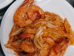 白菜炒大虾-1937青岛老味道·海肠捞饭·青岛菜(大鲍岛栈桥店)