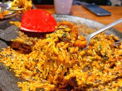 铁板炒饭-红辣椒八爪鱼特色韩国料理