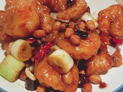 椒香虾仁爆鸡球-陈傻子餐厅(世纪都会店)