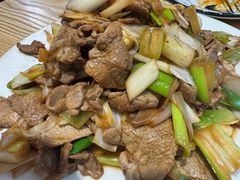 葱爆羊肉-方城小吃店