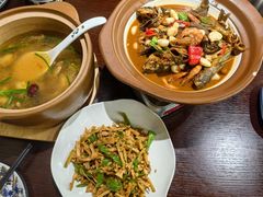 -阿峰饭店·本地土菜馆·农家土鸡煲·一品神仙鸡(报福店)