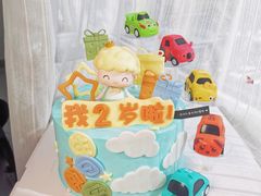 -卡比儿童蛋糕·心意定制·低脂零卡糖动物奶油FancyBALLOON(滨海店)