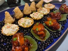 元宝骨配蜂巢酥盏-九福楼大酒店
