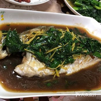 清淡的健康餐-清蒸海鲈鱼（加九层塔）