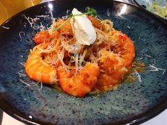 鲜茄茸大虾配马斯卡朋意大利面-BE BRIGHT KITCHEN(正佳广场店)