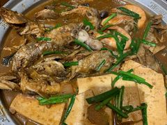 -东来菜馆•手抓海鲜家常菜•海鲜锅贴(鸽子窝店)