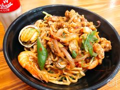 海鲜牛蛙拌面加小鲍鱼-台州老六海鲜面馆(上南总店)