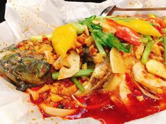 纸包鱼（清江鱼）2.4斤128元/份-庆峰龙虾烧烤(合肥一店)