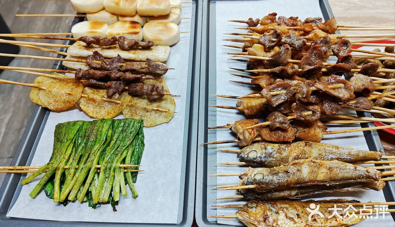 冬天夜里的烧烤～