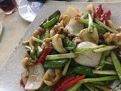 XO酱爆墨鱼仔-遇花缘·点心·中西融合菜(美吉特广场店)