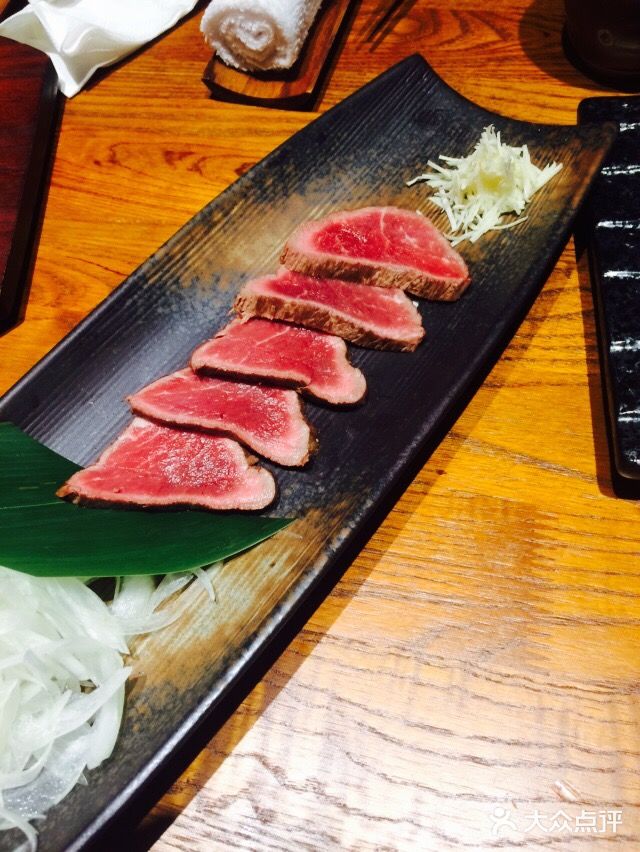 千代武日本料理(爱建路店)生烤牛肉图片