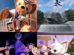 -小镇影院迪士尼小熊Duffy与他的朋友合影地