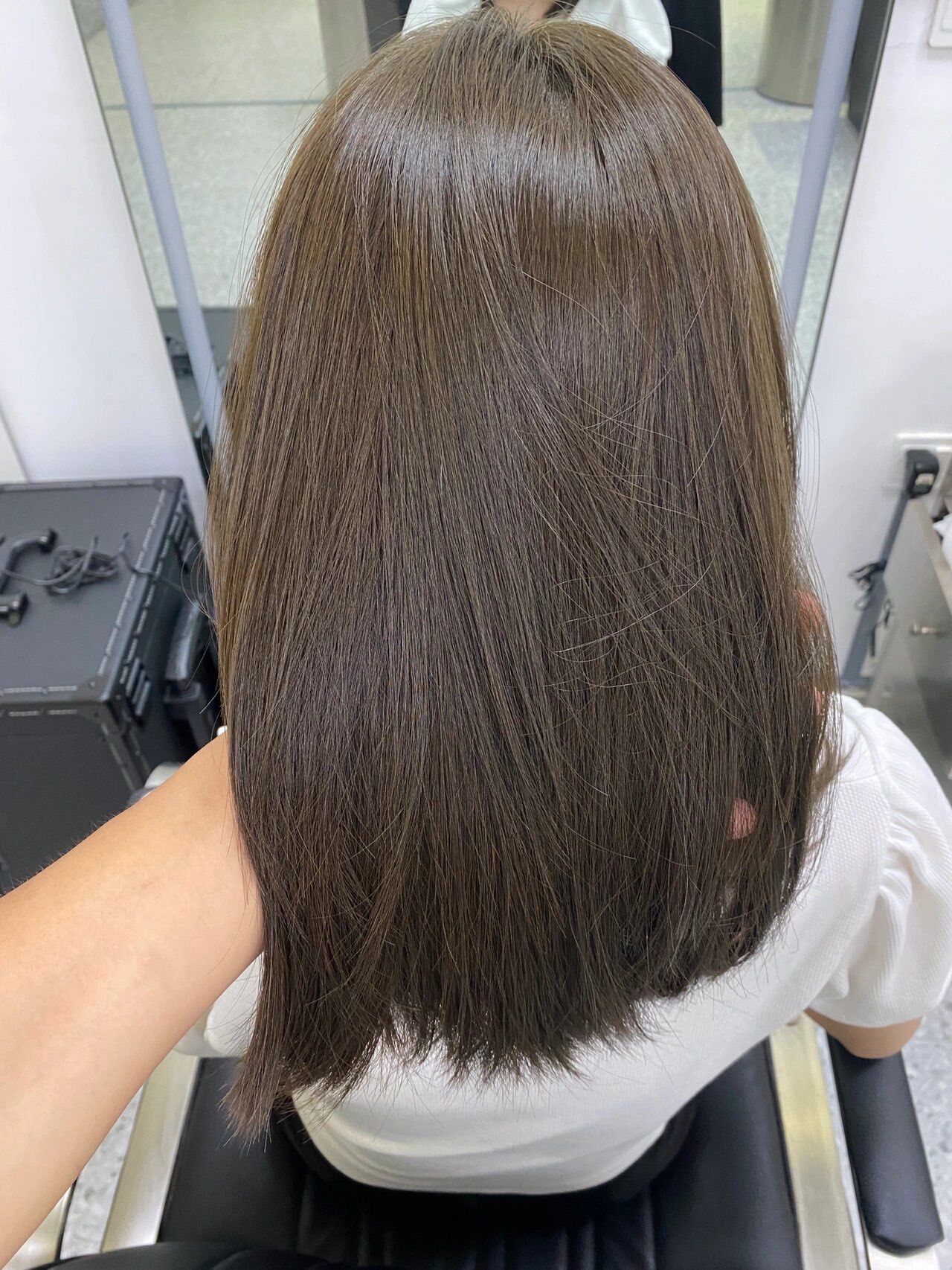 冷棕色分享 直发微层次真的超好看