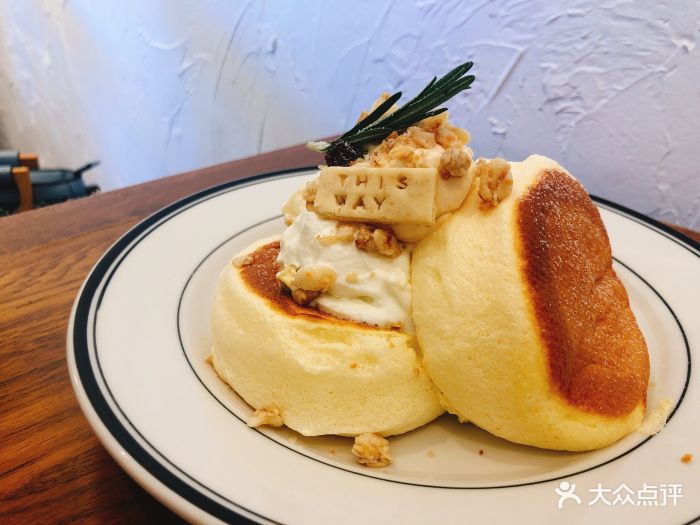 海盐焦糖舒芙蕾松饼